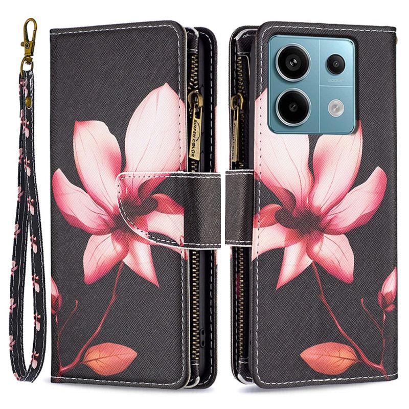 Fodral Xiaomi Redmi Note 13 Pro 4g Lotus Strap Wallet