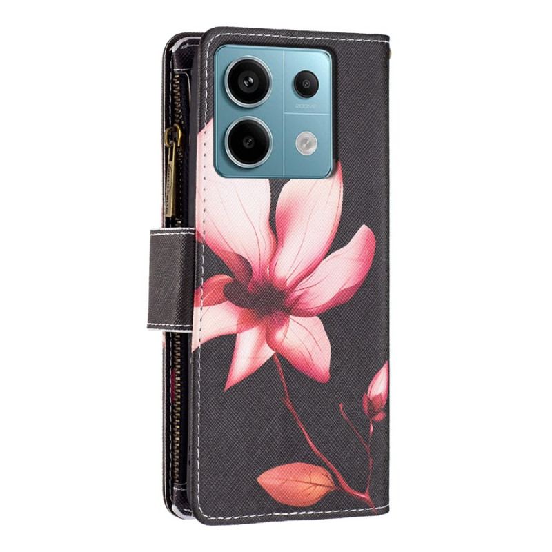 Fodral Xiaomi Redmi Note 13 Pro 4g Lotus Strap Wallet