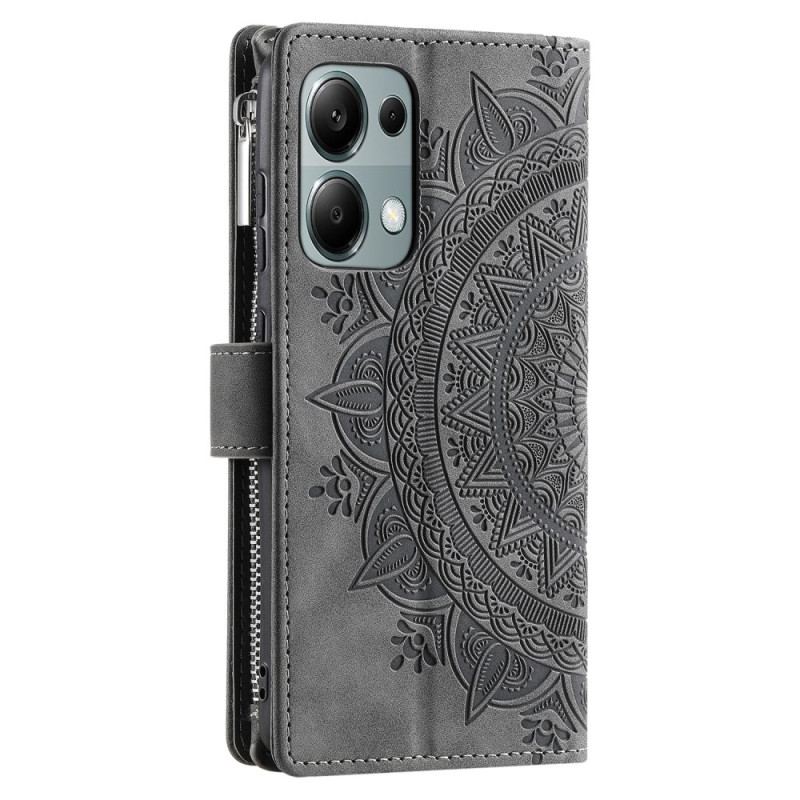 Läderfodral Xiaomi Redmi Note 13 Pro 4g Telefonfodral Mandala Lädereffekt