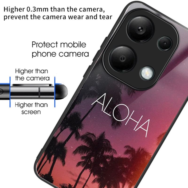 Skal För Xiaomi Redmi Note 13 Pro 4g Aloha Härdat Glas