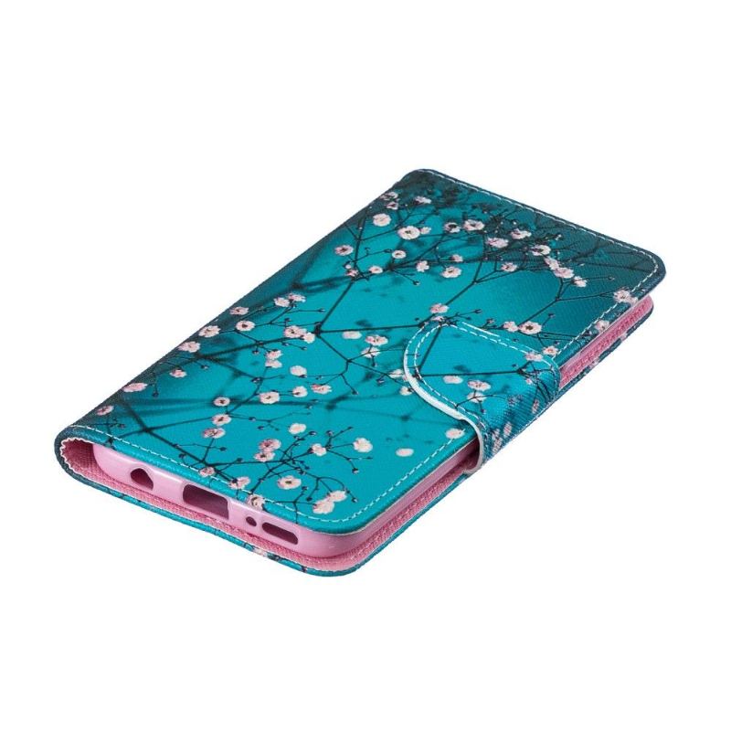 Fodral Case För Samsung Galaxy A40 Folio-fodral Blommande Grenar