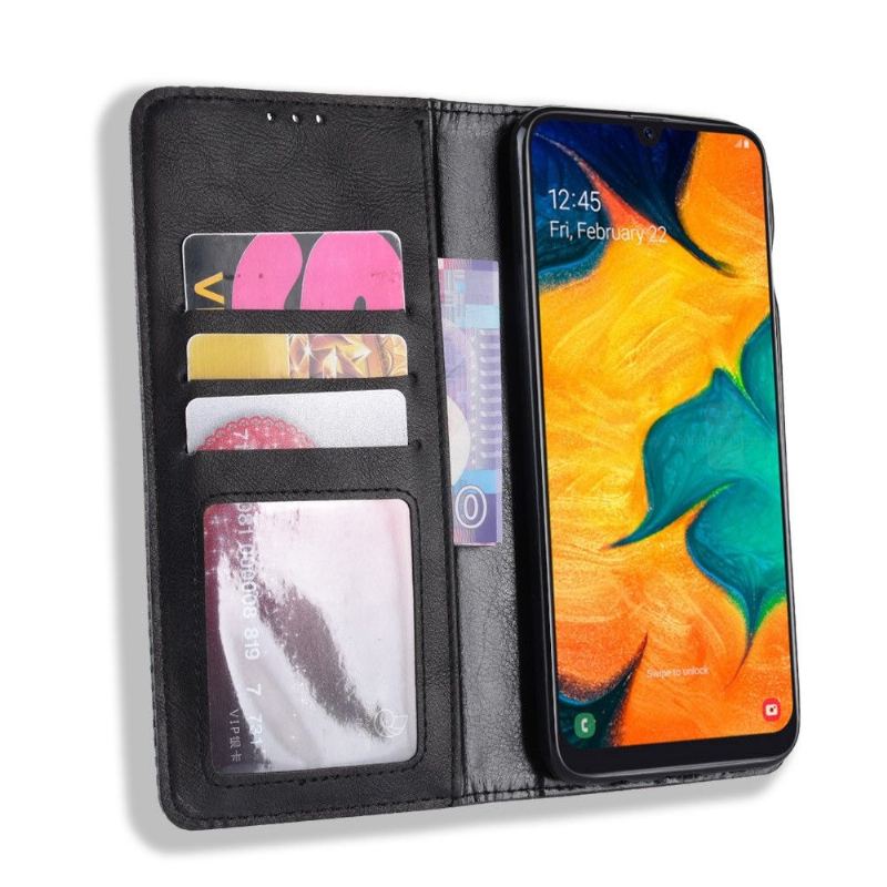 Fodral Case För Samsung Galaxy A40 Läderstil Le Cirénius