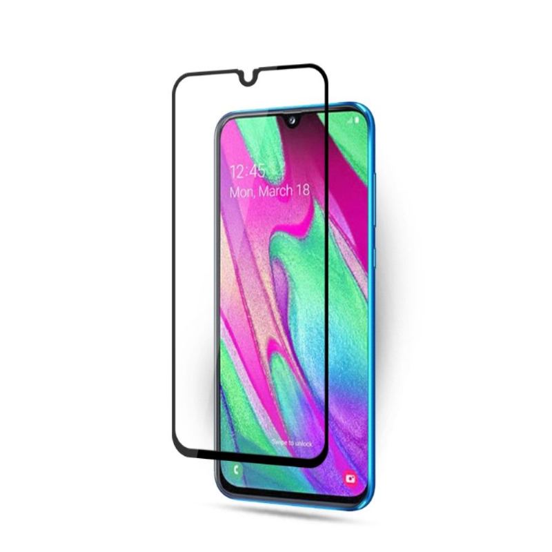 Samsung Galaxy A40 - Skärmskydd I Härdat Glas I Full Storlek - Svart