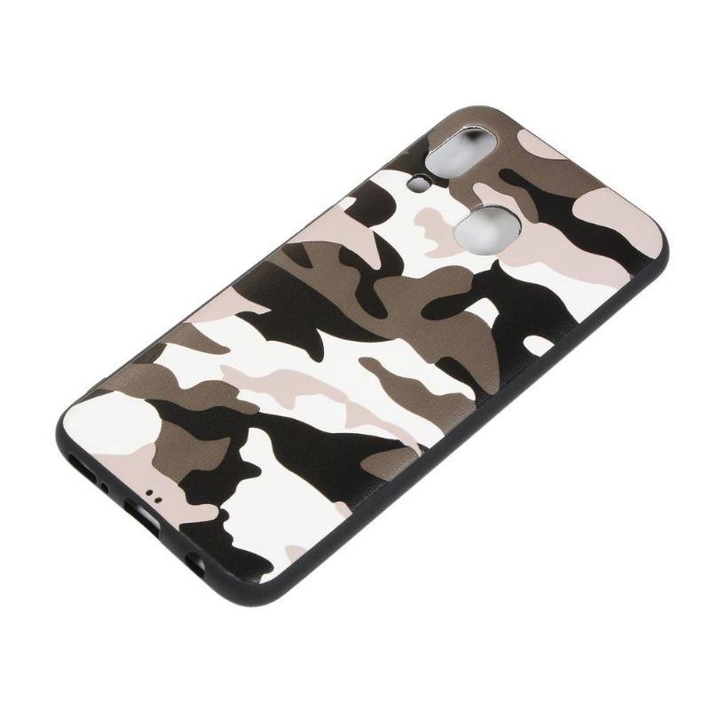 Skal För Samsung Galaxy A40 Bedrijf Militär Camo Gel