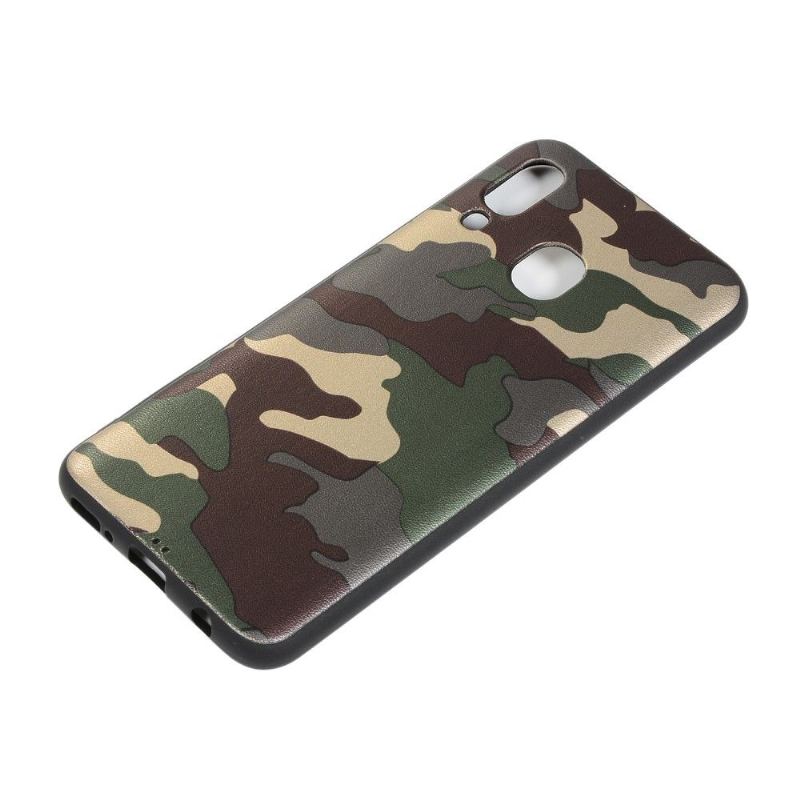 Skal För Samsung Galaxy A40 Bedrijf Militär Camo Gel