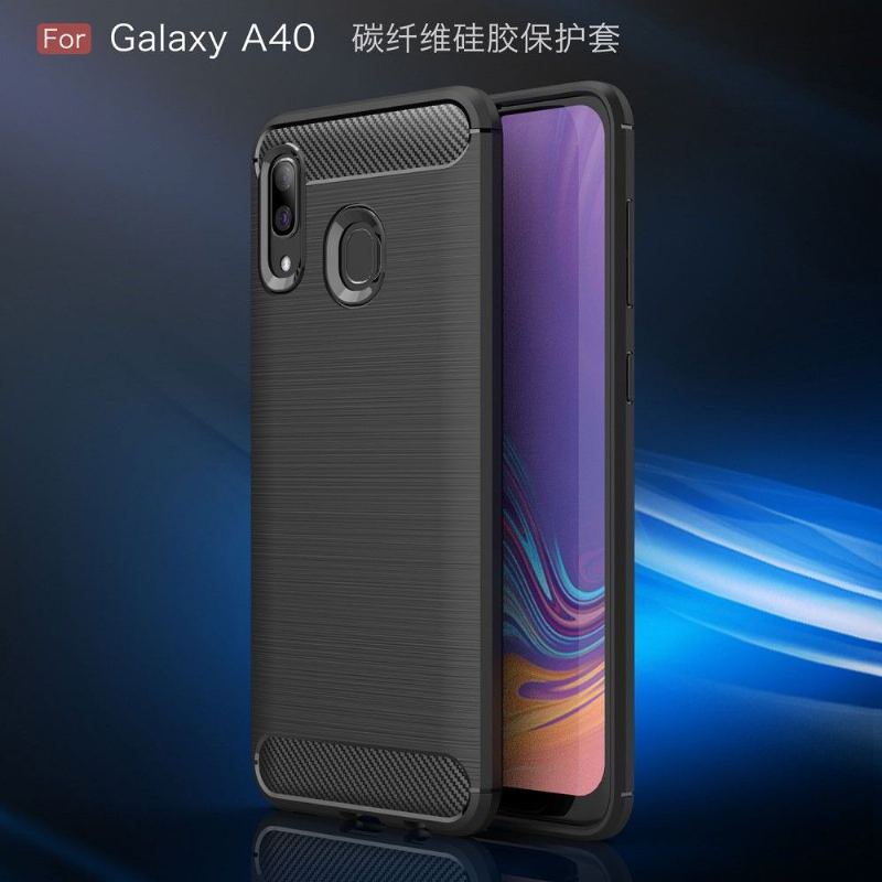 Skal För Samsung Galaxy A40 Kolborstad Gel