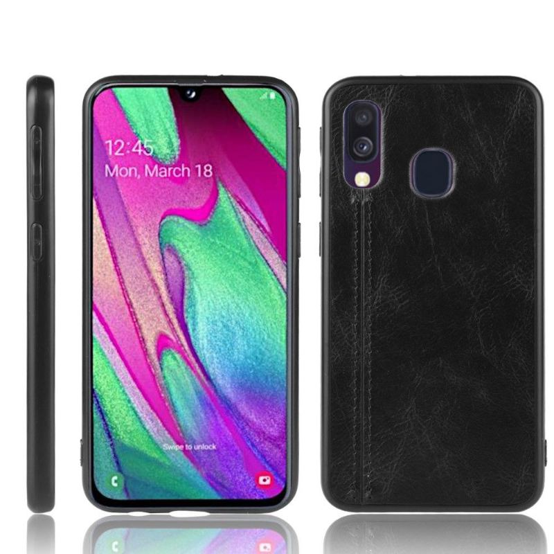 Skal För Samsung Galaxy A40 Lädereffekt