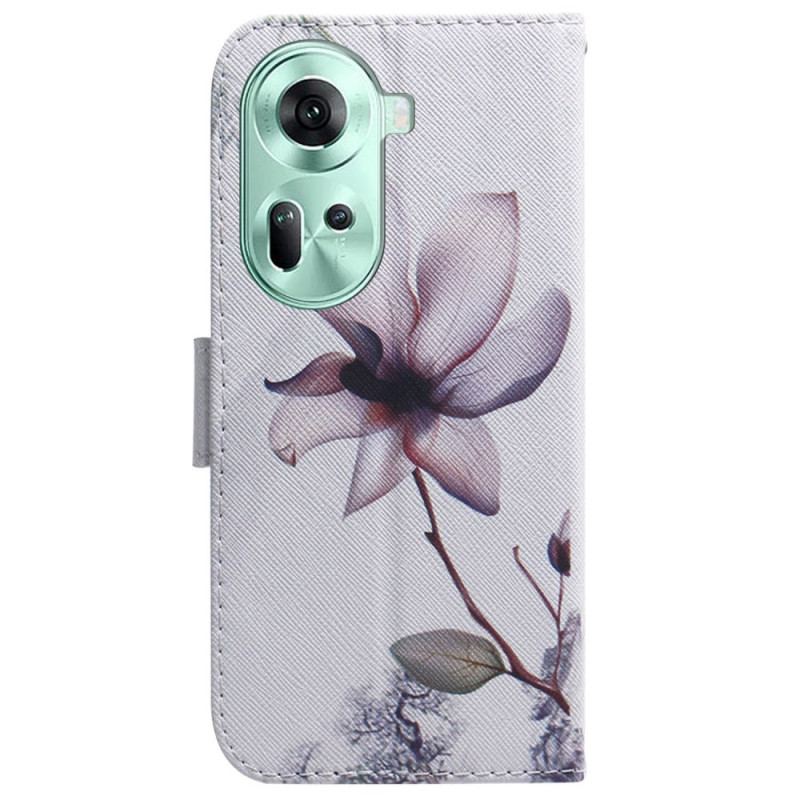 Fodral Oppo Reno 11 5g Rosa Blomma