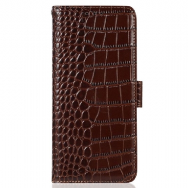 Skyddsfodral Oppo Reno 11 5g Crocodile Texture Läder