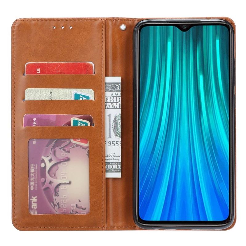 Fodral För Xiaomi Redmi Note 8 Pro Stativfodral I Lädereffekt