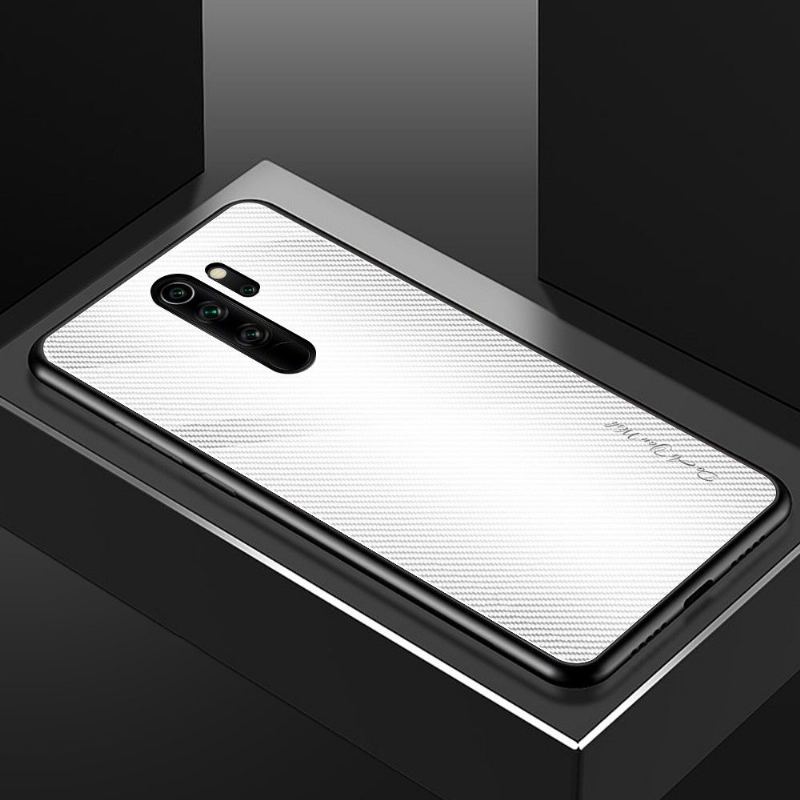 Skal För Xiaomi Redmi Note 8 Pro Baksida Av Kolglas