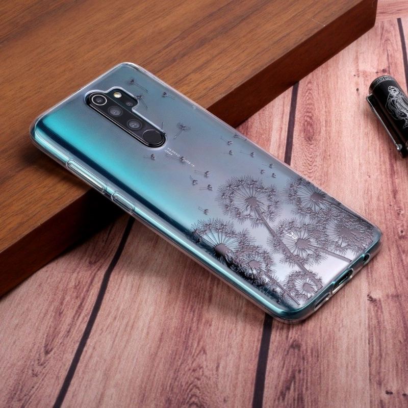 Skal För Xiaomi Redmi Note 8 Pro Fallskydd Genomskinliga Maskrosor