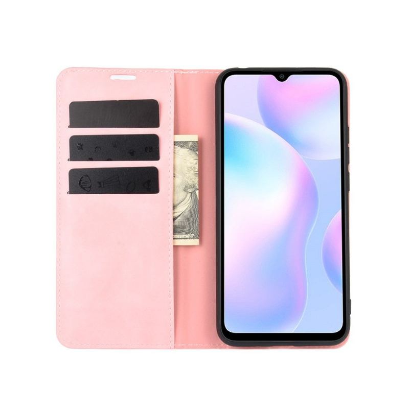 Fodral För Xiaomi Redmi 9A Business Retro - Rosa