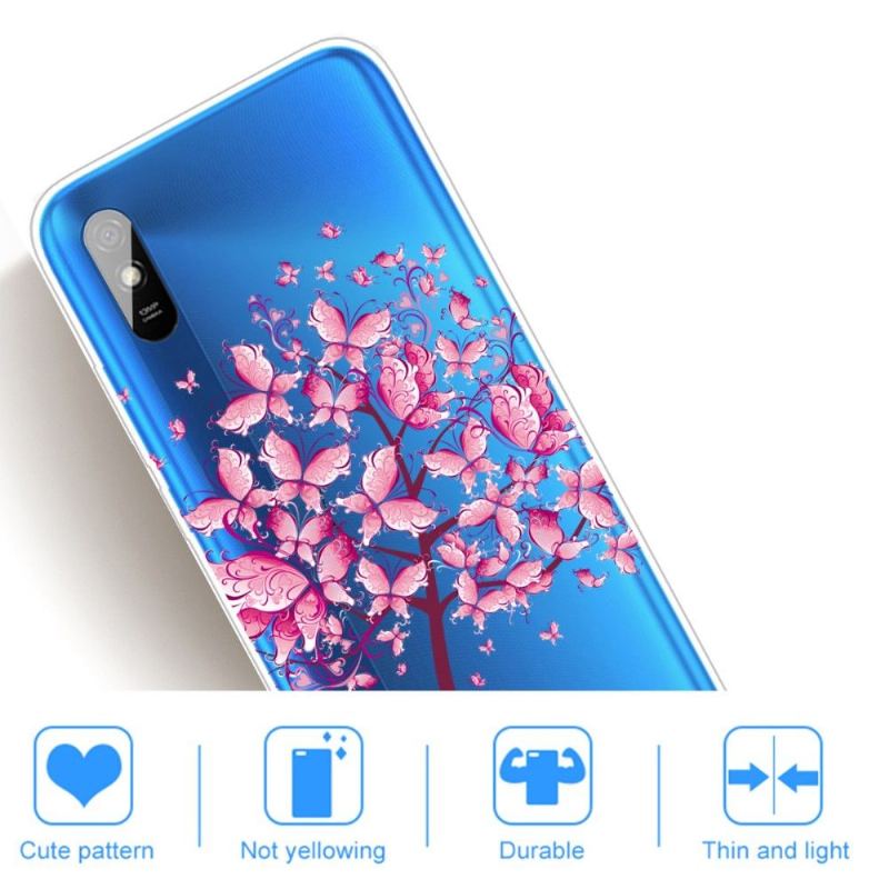 Skal För Xiaomi Redmi 9A Hemming Fjärilsträd