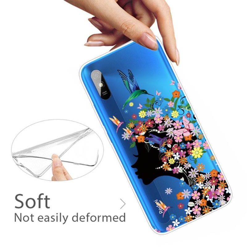 Skal För Xiaomi Redmi 9A Kolibriblomma