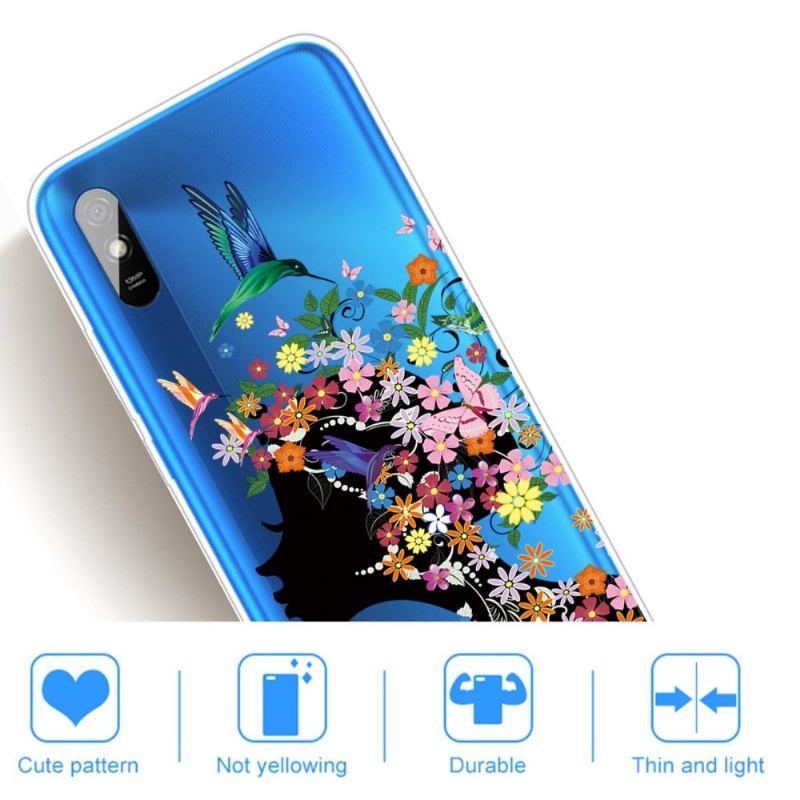 Skal För Xiaomi Redmi 9A Kolibriblomma