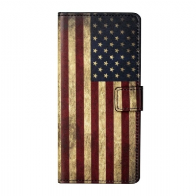 Fodral För Xiaomi Redmi Note 10 Pro Hemming Vintage Amerikansk Flagga