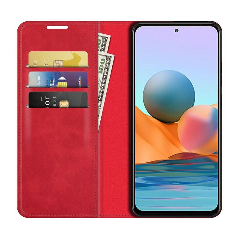 Fodral För Xiaomi Redmi Note 10 Pro Stativ I Konstläder