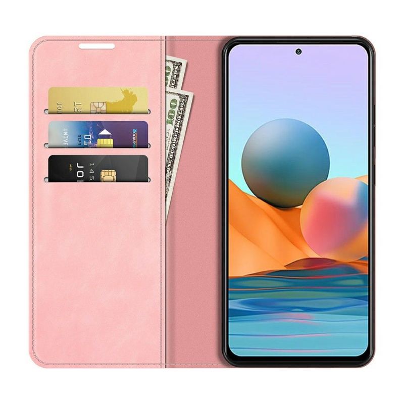 Fodral För Xiaomi Redmi Note 10 Pro Stativ I Konstläder