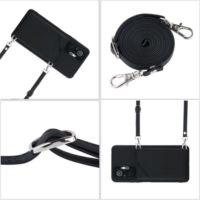 Skal För Xiaomi Redmi Note 10 Pro Aude Multi-compartment Lanyard