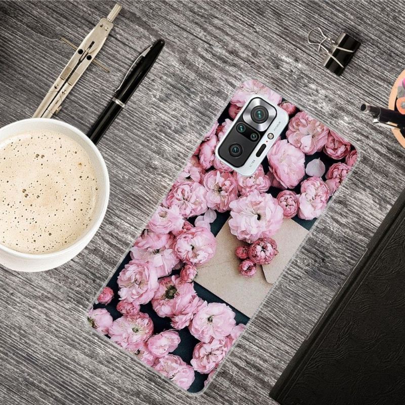 Skal För Xiaomi Redmi Note 10 Pro Rosa Blomma