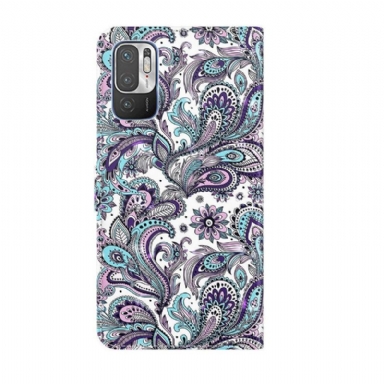 Fodral För Xiaomi Redmi Note 10 5G / Poco M3 Pro Hemming Paisleyblomma