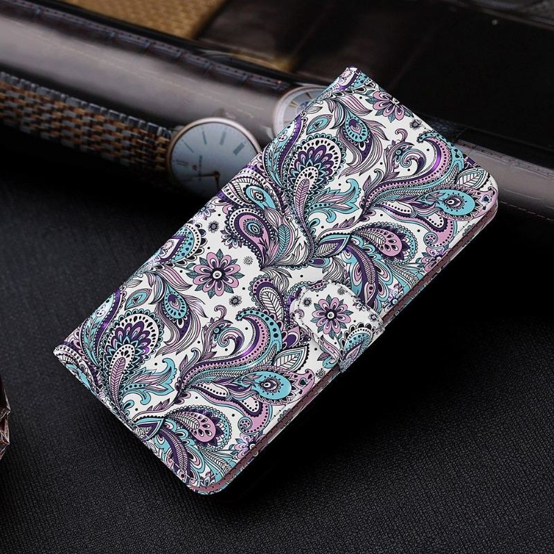 Fodral För Xiaomi Redmi Note 10 5G / Poco M3 Pro Hemming Paisleyblomma