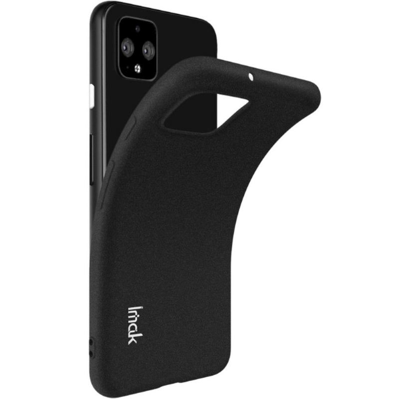 Google Pixel 4 Xl - Fodral Med Stativ + Härdat Glas - Mattsvart