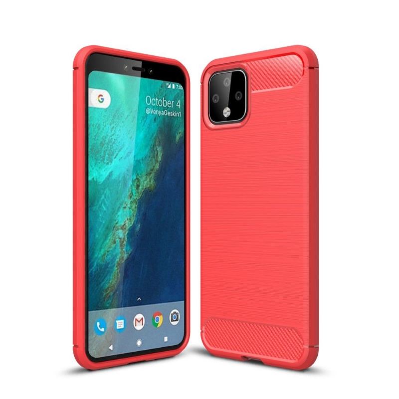 Mobilskal För Google Pixel 4 XL Borstad Kol