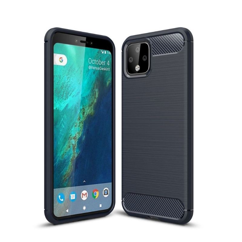 Mobilskal För Google Pixel 4 XL Borstad Kol