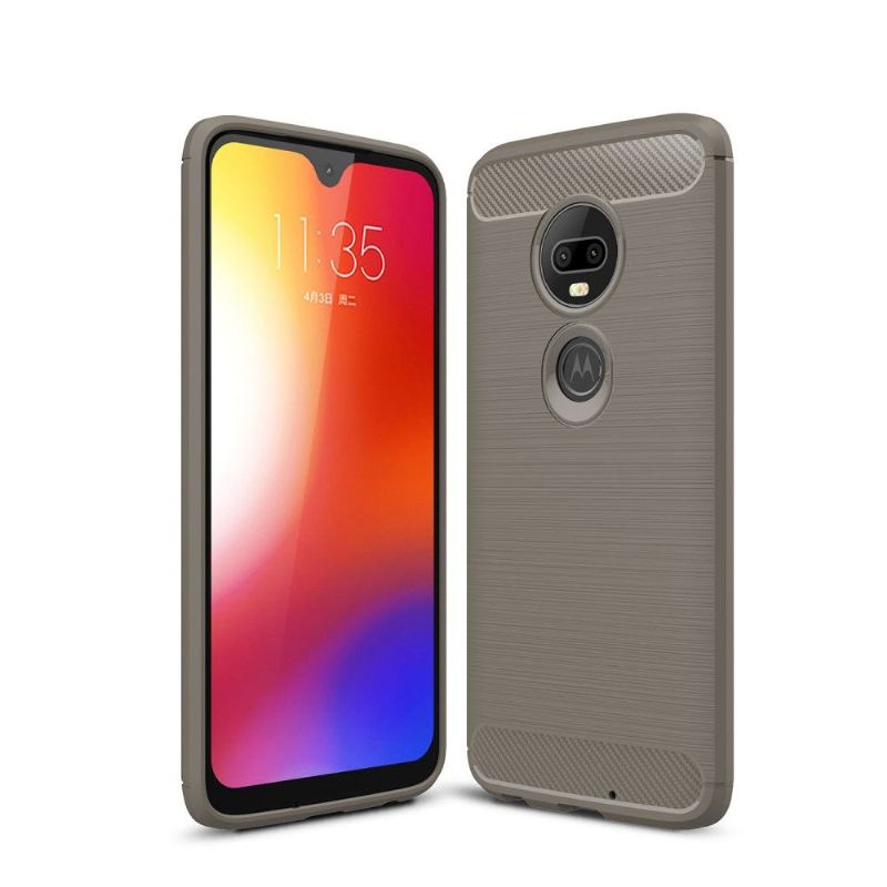 Skal För Motorola Moto G7 Kolborstad Gel