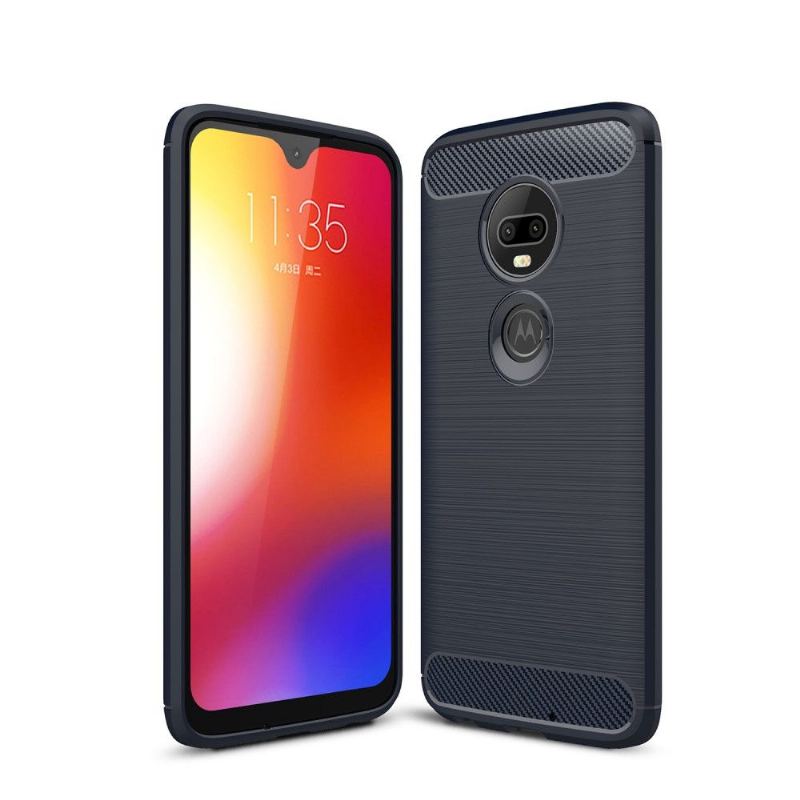 Skal För Motorola Moto G7 Kolborstad Gel