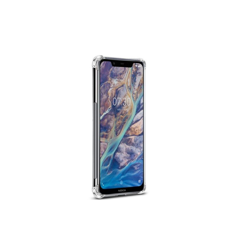 Skal För Nokia 8.1 Transparent Klassskydd