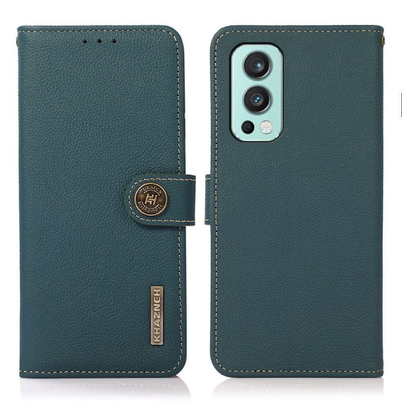 Fodral För OnePlus Nord 2 5G Hemming Khazneh Classic Läder