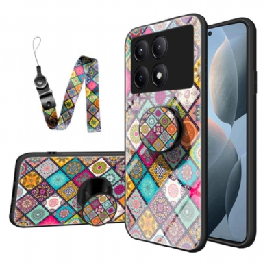 Skal Poco X6 Pro 5g Telefonfodral Patchwork-stöd Och Rem