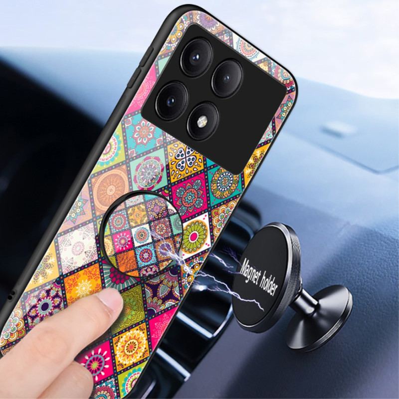 Skal Poco X6 Pro 5g Telefonfodral Patchwork-stöd Och Rem