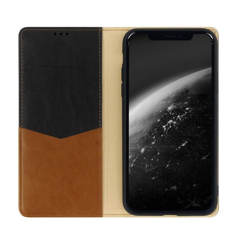 Folio-fodral För iPhone 11 Pro Fallskydd Zen-serien Konstläder