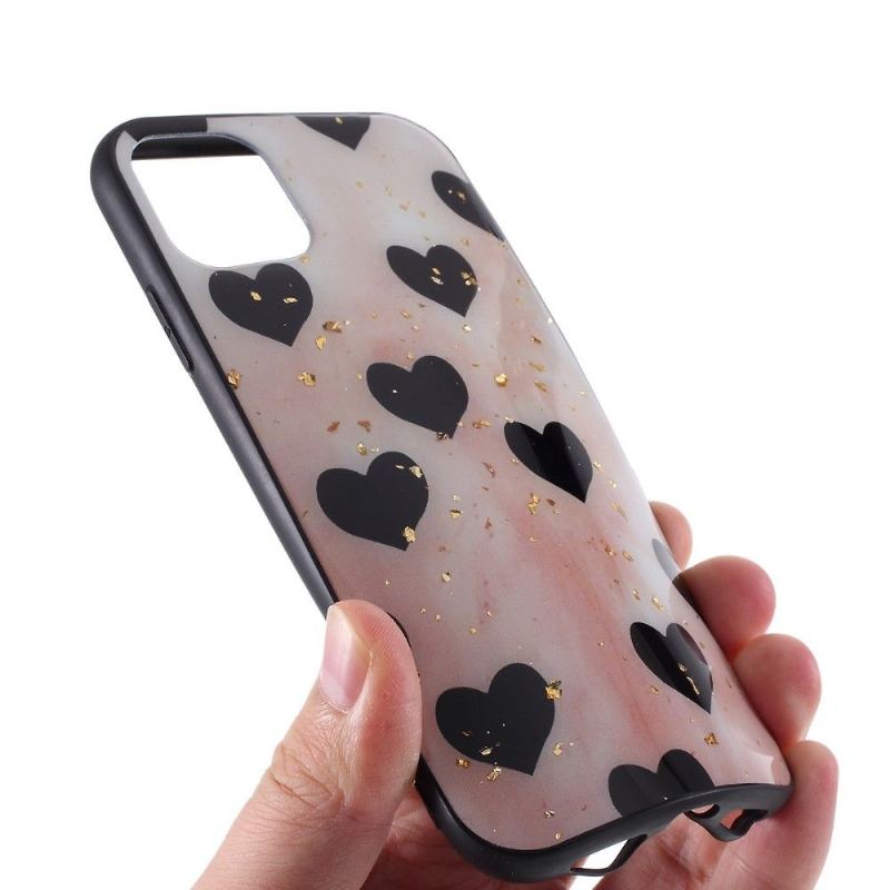 Skal För iPhone 11 Pro Svarta Hjärtan