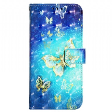 Fodral Samsung Galaxy A13 Med Kedjar Flight Of Butterflies I Lanyard