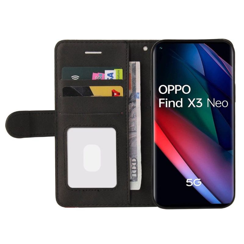 Fodral För Oppo Find X3 Neo Bicolor Konstnärlig