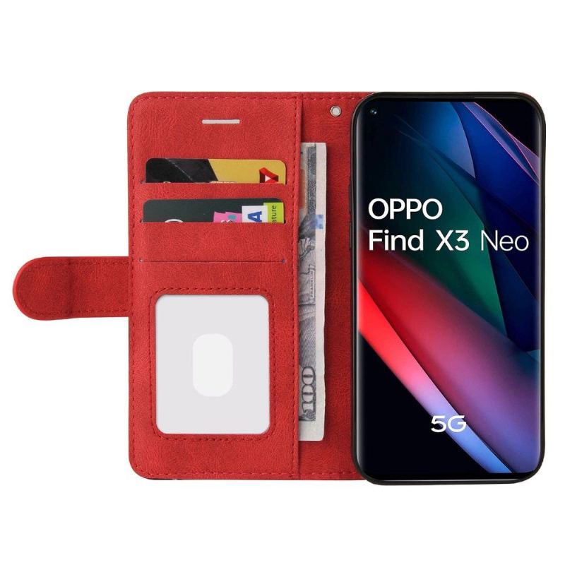 Fodral För Oppo Find X3 Neo Bicolor Konstnärlig