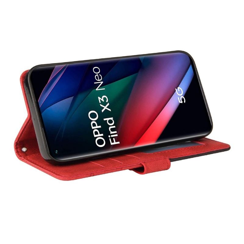 Fodral För Oppo Find X3 Neo Bicolor Konstnärlig