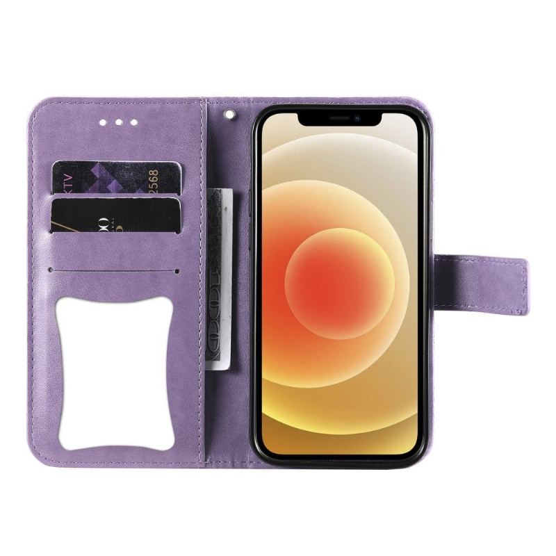 Fodral För Oppo Find X3 Neo Blommor Korthållare