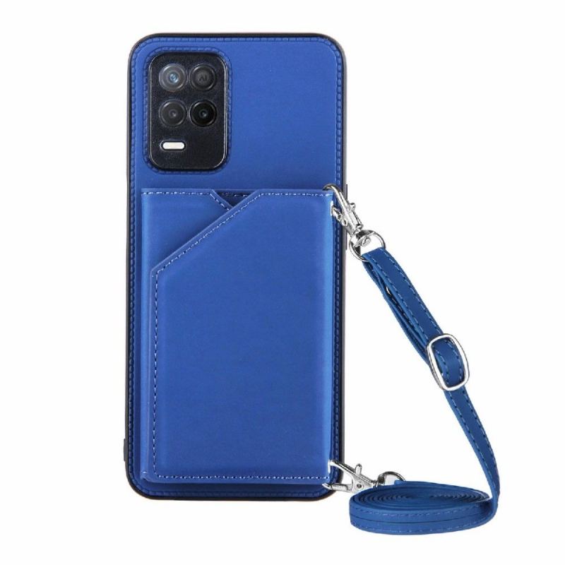 Skal För Realme 8 5G Aude Multi-compartment Lanyard