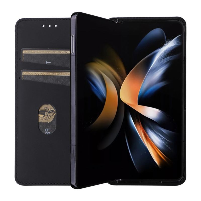 Folio-fodral För Samsung Galaxy Z Fold 5 3d-mönster