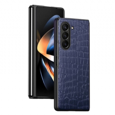 Skal För Samsung Galaxy Z Fold 5 Krokodilläderstil