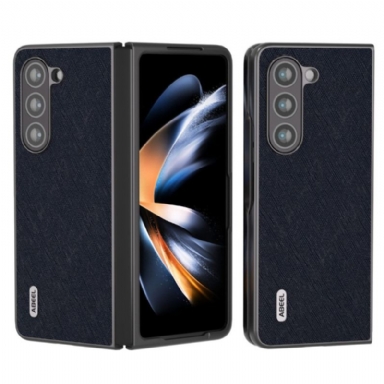 Skal Samsung Galaxy Z Fold 5 Telefonfodral Äkta Abeel Vävt Läder