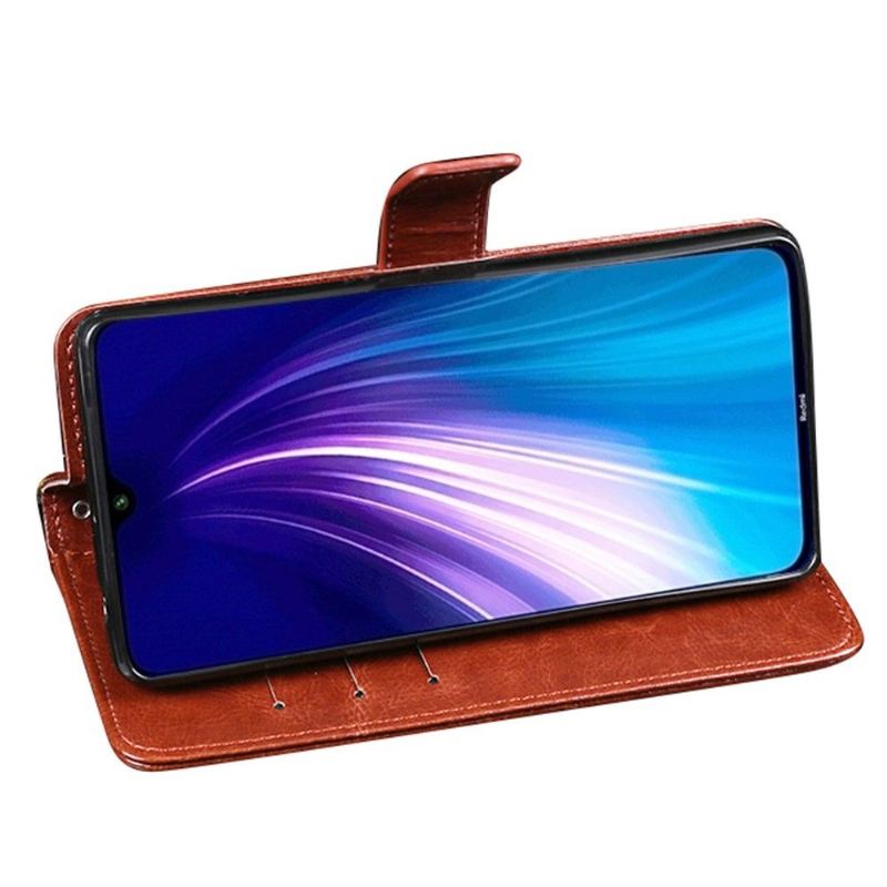 Fodral För Xiaomi Redmi Note 8 2021 Folio-fodral Idewei Folio Lädereffekt