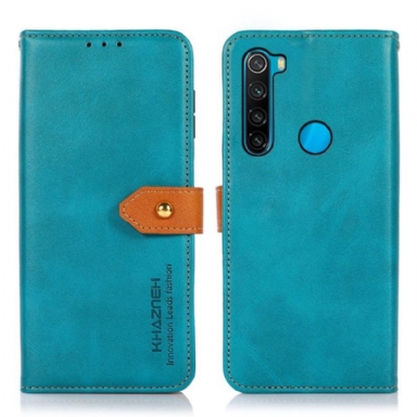 Fodral För Xiaomi Redmi Note 8 2021 Khazneh Bicolor Konstläder