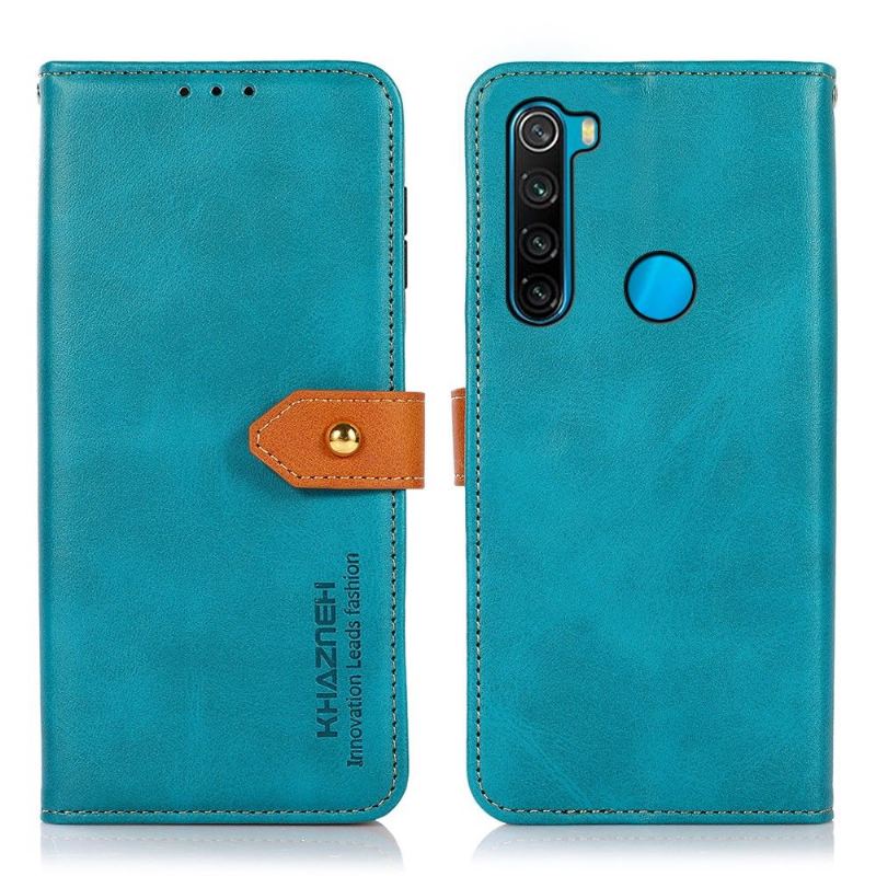 Fodral För Xiaomi Redmi Note 8 2021 Khazneh Bicolor Konstläder